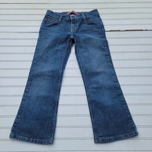 Mossimo Lauren Horowitz Junior's 3 Short Medium Wash Blue Denim Jeans 28x23 - Picture 1 of 9